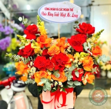 Giỏ hoa tươi 003