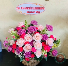 Giỏ hoa tươi 007