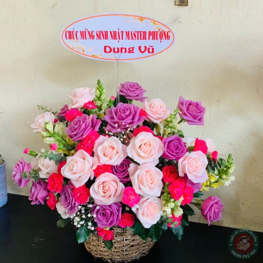 Giỏ hoa tươi 007
